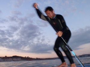 SUP paddleboarding Phil Sanders Source to City Sport South Devon